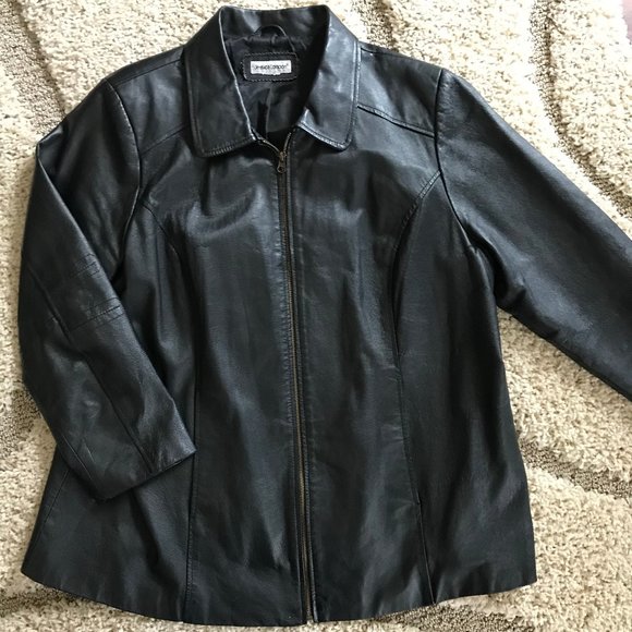 jessica london leather jacket